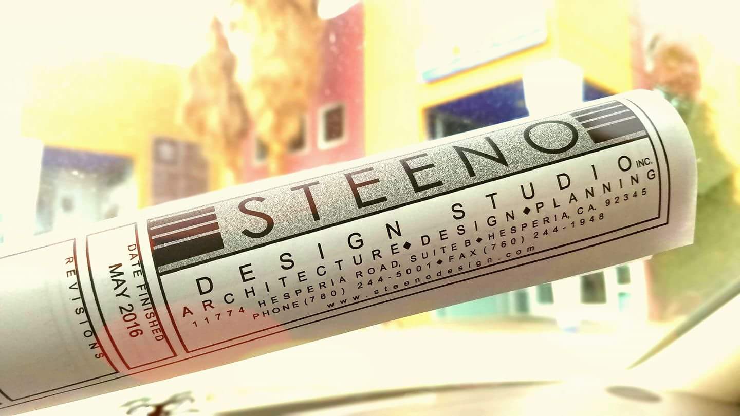 A corner of a Steeno Design Studio drawing set